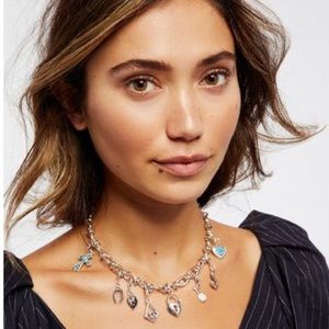 Free People Mix & Match Charm Necklace NWT